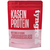 Proteinpulver Kasein Jordgubbsglassmak 750g Tyngre.