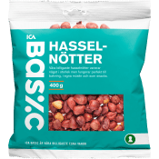 Hasselnötter 400g ICA Basic.