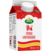 Färsk vispgrädde 40% 5dl Arla Ko®.