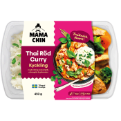 Färdigmat Thai Röd Curry Kyckling 450g Mama Chin.