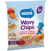 Wavy Chips Morot Jordgubb 7g 1år Nestlé.