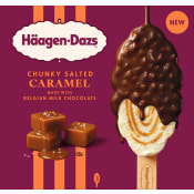 Chunky salted caramel 3-p Häagen-Dazs.