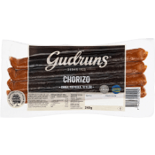 Chorizo Smal 78% Kötthalt 240g Gudruns.
