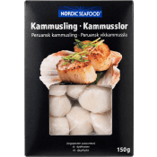 Kammusslor Djupfryst 150g Nordic Seafood.
