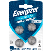 Knappcell 2032 Ultimate 4-p Barnskydd Energizer.