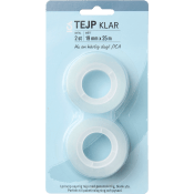 Refill klar 2-pack, 19mm x 25m.