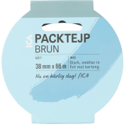 Packtejp brun, 38mm x 66m.