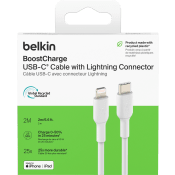 USB-C till Lightning 2m vit.