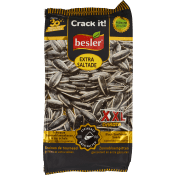 Solrosfrön svarta rostade saltade 250g Besler.
