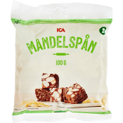 Mandelspån blancherade 100g ICA.