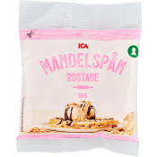 Rostade mandelspån 50g ICA.
