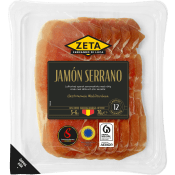 Skinka Lufttorkad Jamón Serrano 70g Zeta.