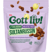 Sultanrussin Ekologisk 250 g ICA.