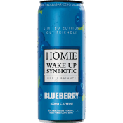 Energidryck Wake Up Synbiotic Med Smak Av Blueberry 330ml Homie.