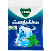 Halstablett Blue Extra Strong 72g Vicks.