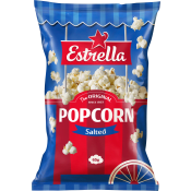 Popcorn Färdigpoppade Saltade 65g Estrella.