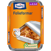 Folieformar med lock 8,5dl 6-p Toppits.