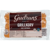 Grillkorv Godingar 76% Kötthalt 500g Gudruns.