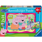 Pussel 2x24 och 3x39 bitar Ravensburger.