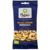 Cashewnötter Rostade Med Havssalt Ekologisk 110g Chelsie's.