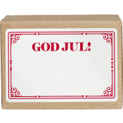 Juletiketter God jul 50 st.