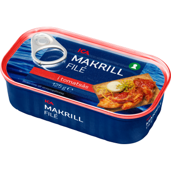 Makrill i tomatssås 125g ICA.