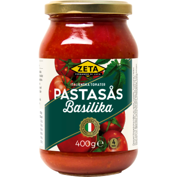 Pastasås Basilika 400g Zeta.