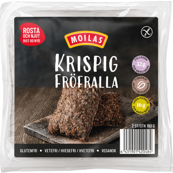 Fröfralla krispig glutenfri 240g Moilas.