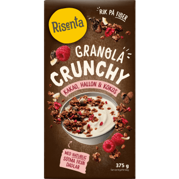 Granola Crunchy Kakao Hallon Kokos 375g Risenta.