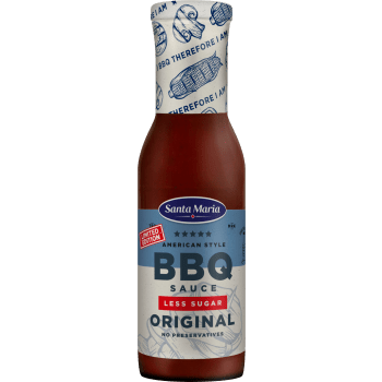 BBQ Sauce Original Less Sugar 332g Santa Maria.