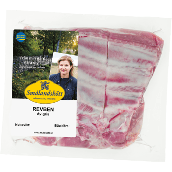 Revben Färska av gris ca 1,1kg Smålandskött.