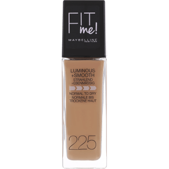 Foundation Fit Me Luminous + Smooth Medium Buff 225 30ml Maybelline.