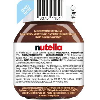 Nutella 15g Ferrero.