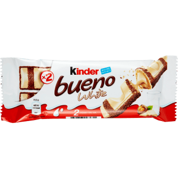 Chokladstycksak Kinder Bueno White 39g Ferrero.
