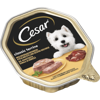 Hundmat Classics Kyckling & oxkött 150g Cesar.
