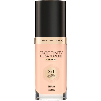 Foundation All Day Flawless 55 Beige 30ml Max Factor.