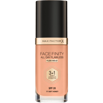 Foundation 3 in 1 Face Finity nr 77 Soft honey 30ml Max Factor.