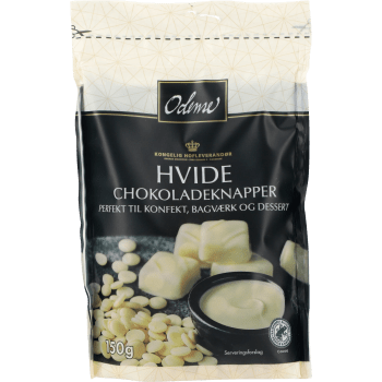 Chokladknapp Vit 150g Odense.