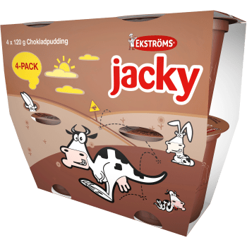 Chokladpudding Jacky 4-p 480g Ekströms.