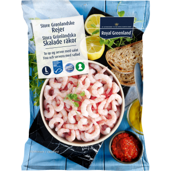 Räkor skalade Fryst 300g Royal Greenland.