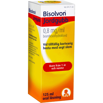 Bisolvon Jordgubb 0,8mg/ml 125ml.