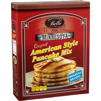 Pannkaksmix Amerikansk Stil 1kg Mississippi Belle.