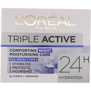 Nattkräm Triple Active 24H 50ml Loreal.
