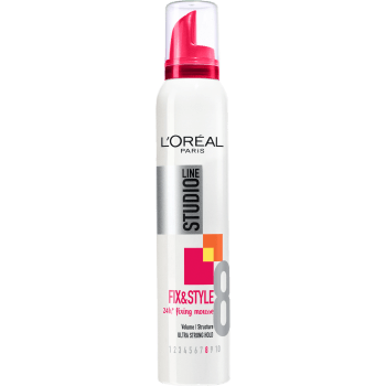 Hårmousse Fix & Style Ultra strong 8 200ml Studio Line.