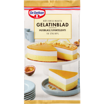 Gelatinblad av Nöt 19g Dr. Oetker.