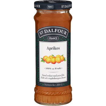 Marmelad Aprikos utan tillsatt socker 284g St.Dalfour.