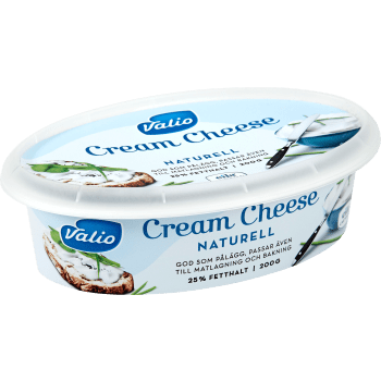 Cream cheese Naturell Laktosfri 200g Valio Eila.