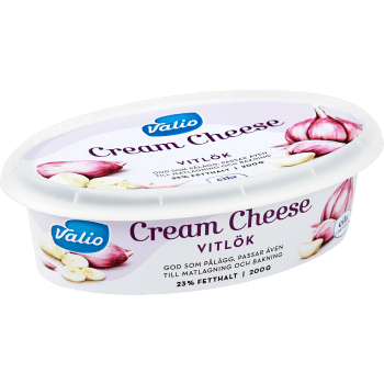 Cream cheese Vitlök Laktosfri 200g Valio Eila.