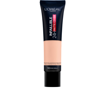 Foundation Infaillible 24H Matte Cover Rose Vanilla 110 30 ml L’Oréal Paris Paris.