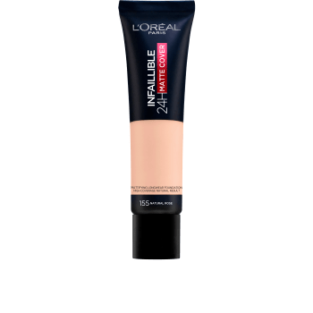 Foundation Infaillible 24H Matte Cover Natural Rose 155 1-p 30ml L’Oréal Paris.